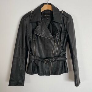 GUESS Black Women's Leather Jacket